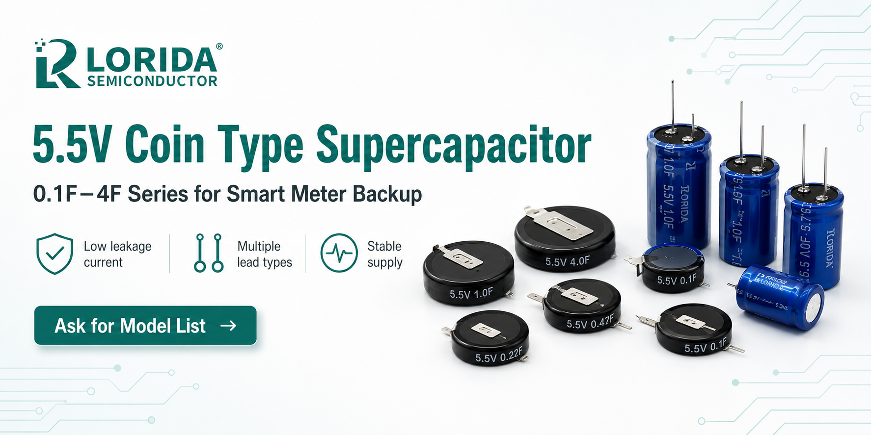 How to Choose a 5.5V Coin Type Supercapacitor for Smart Meter Backup