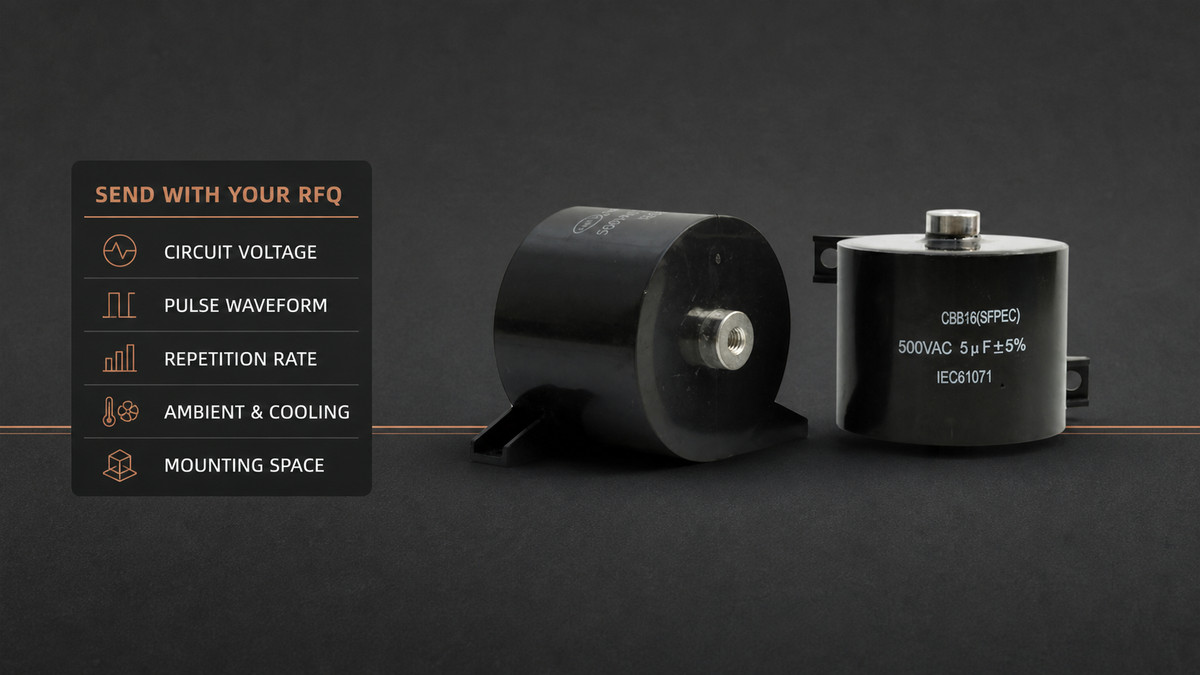 Information buyers should send with a welding pulse capacitor RFQ