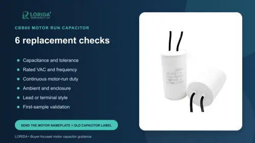 CBB60 Motor Run Capacitor Replacement: 6 Checks