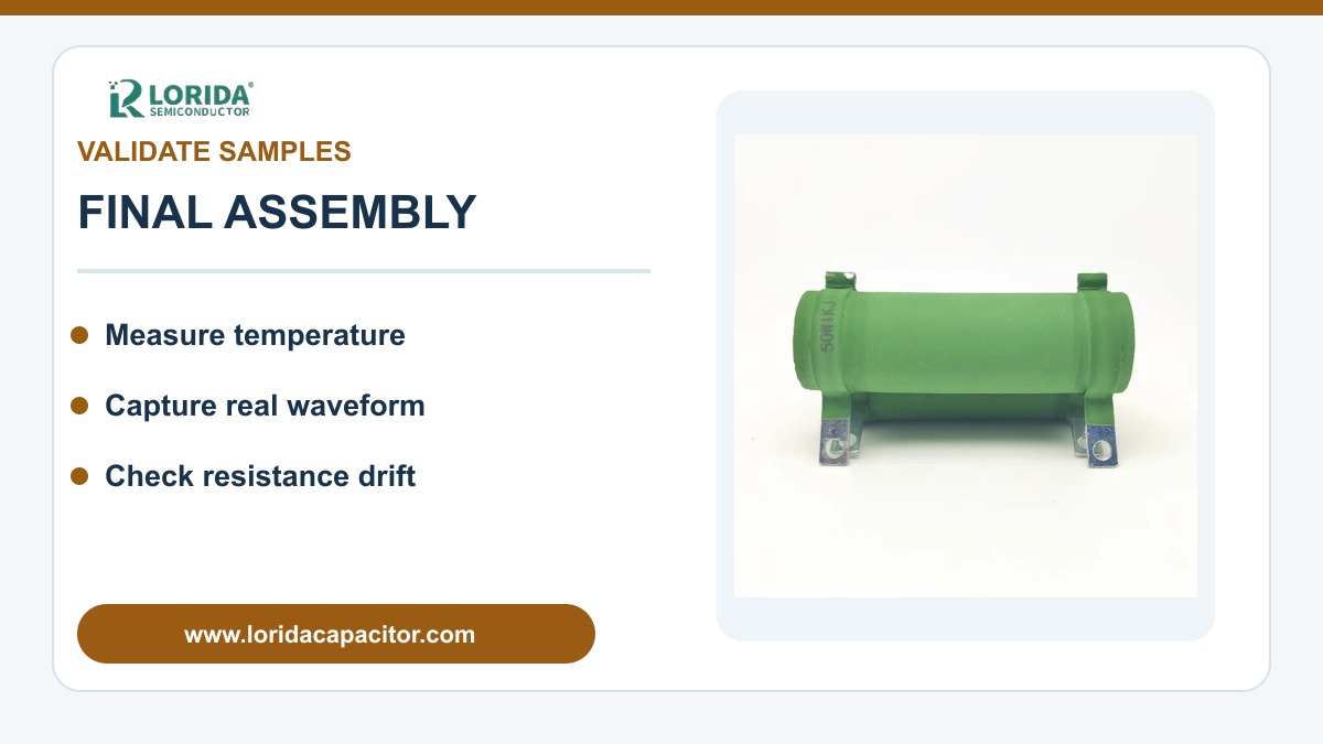Wirewound resistor final sample validation checklist