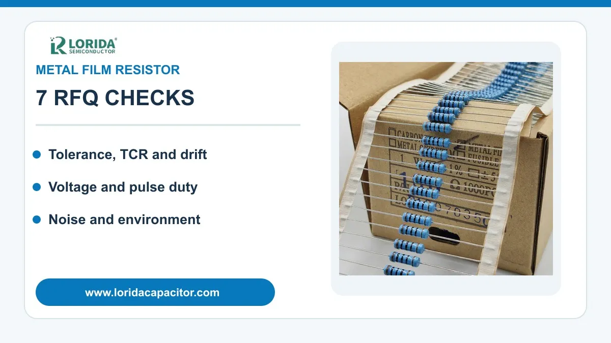 Metal Film Resistor Selection: 7 RFQ Checks