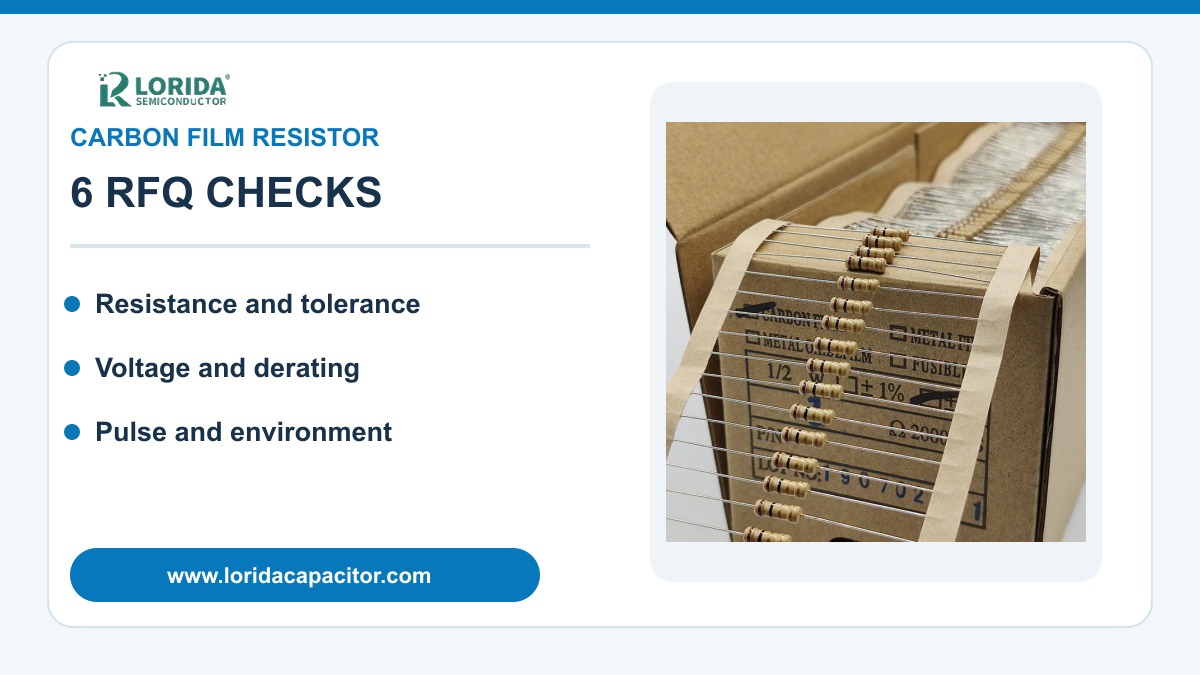 LORIDA carbon film resistor selection RFQ checks