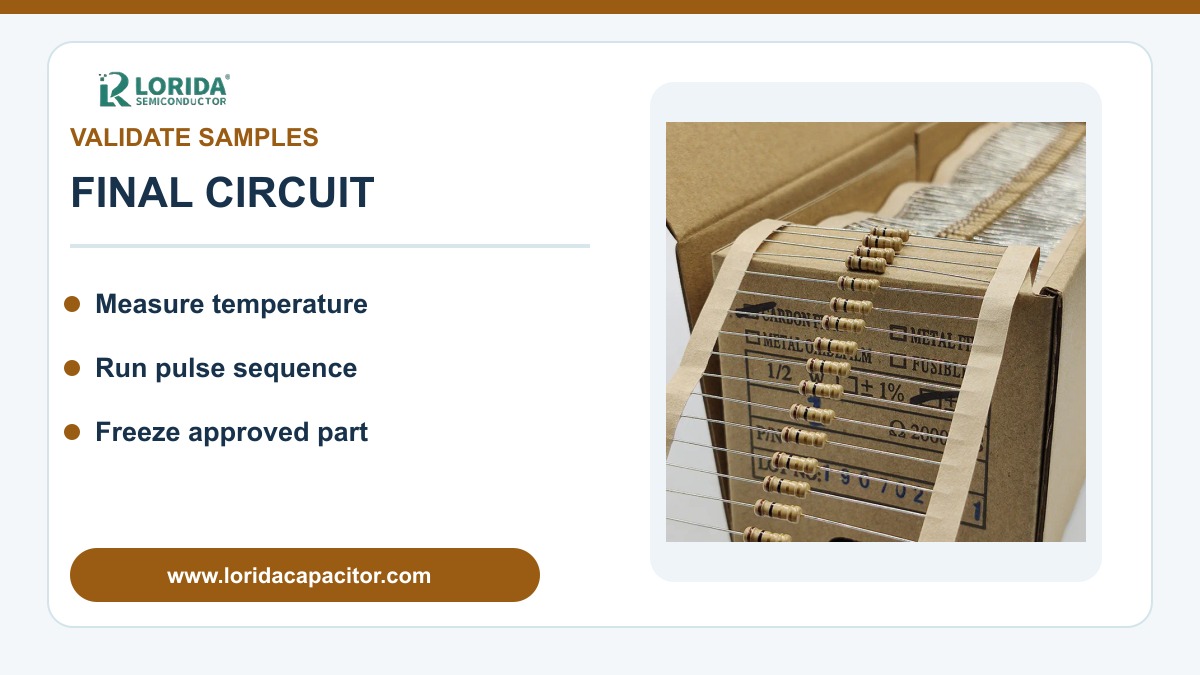 Carbon film resistor final circuit validation checklist