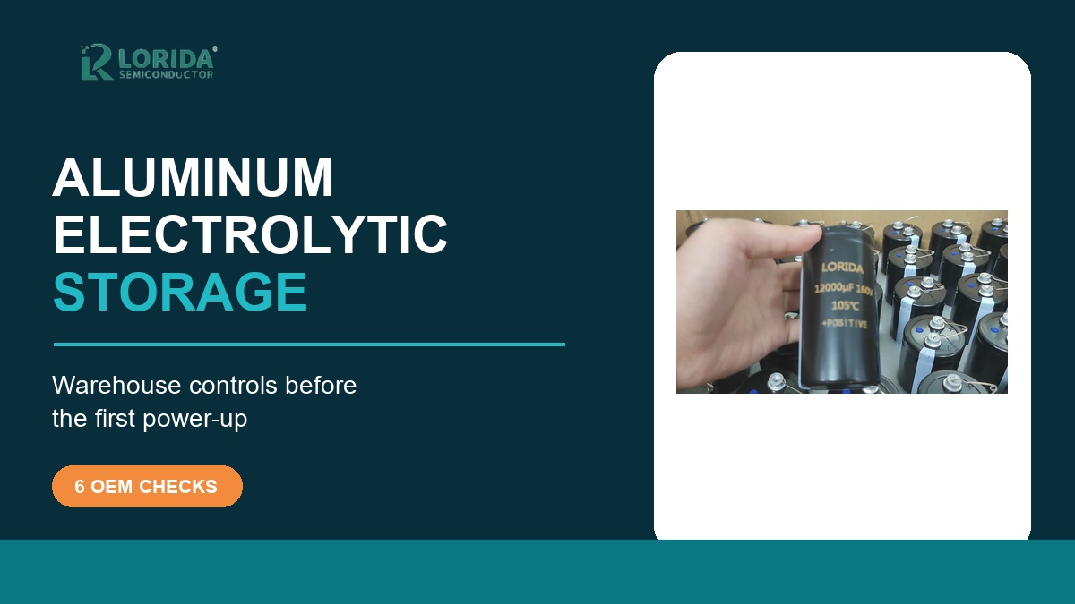 LORIDA aluminum electrolytic capacitor storage and first power-up checklist