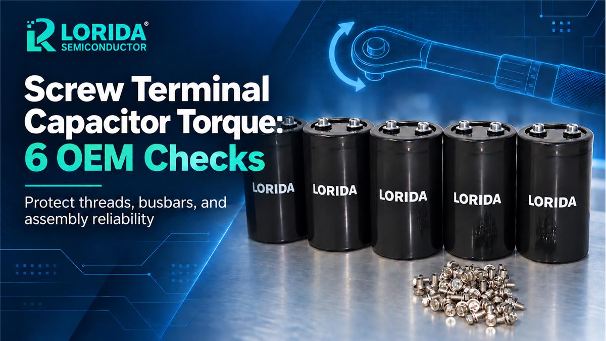 Screw terminal capacitor torque OEM checks