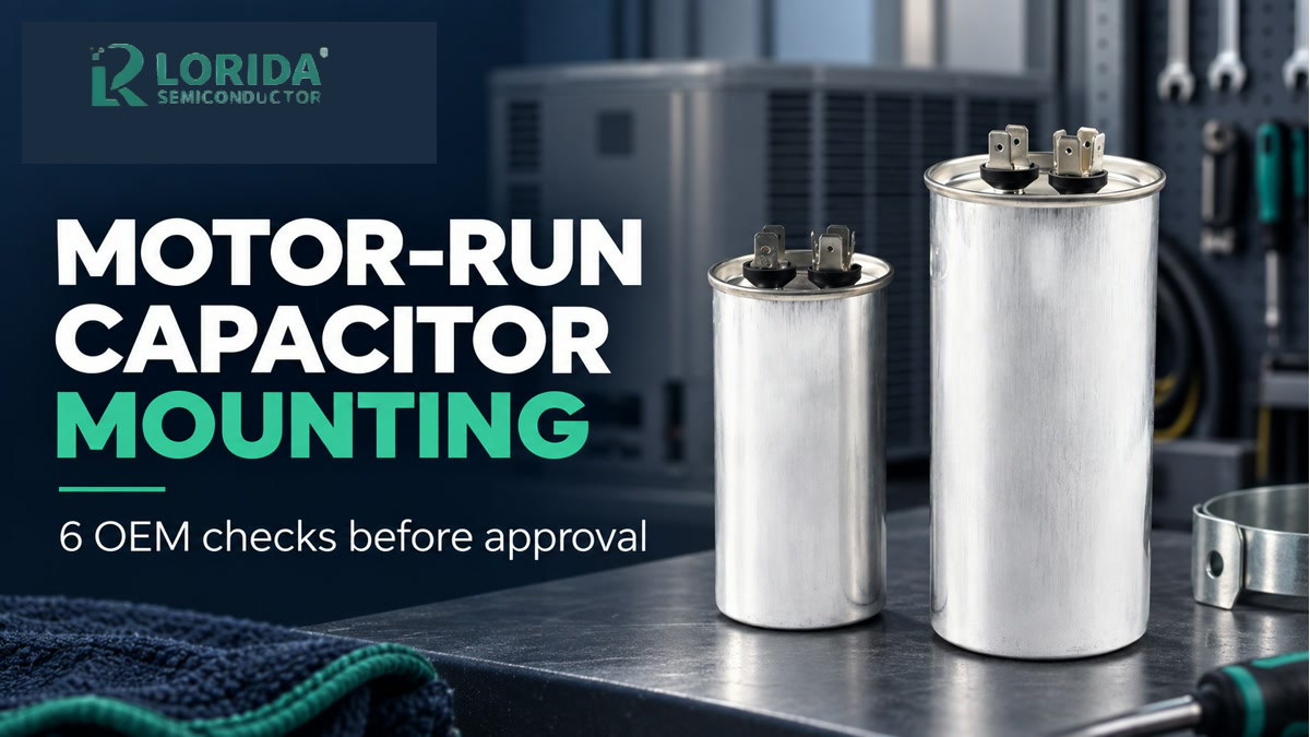 Motor-run capacitor mounting OEM checks