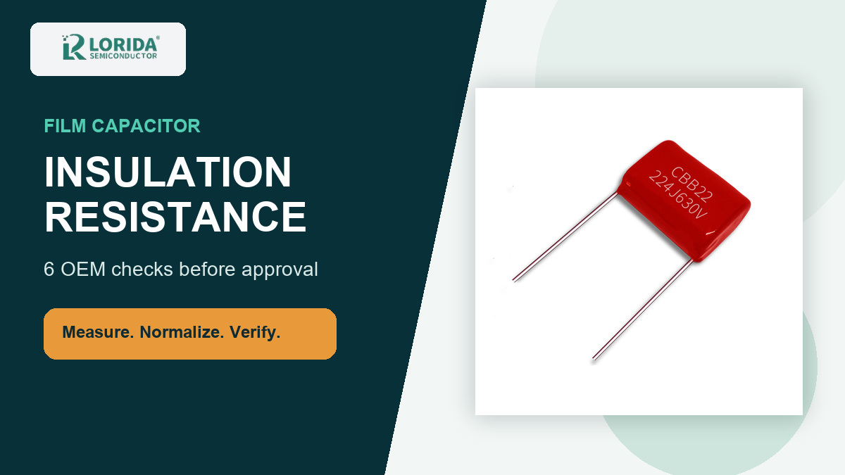 Film capacitor insulation resistance OEM checks
