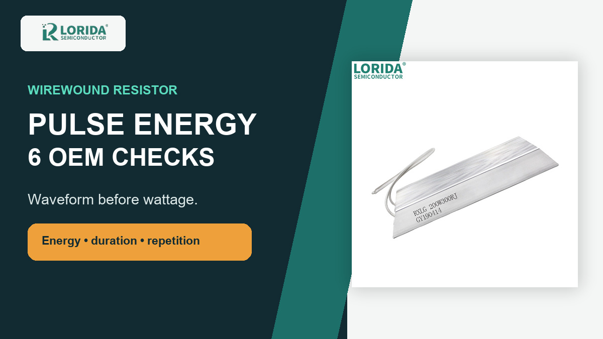 Wirewound resistor pulse energy OEM checks