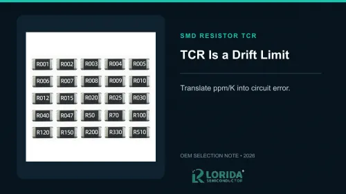 SMD Resistor TCR: 6 OEM Checks