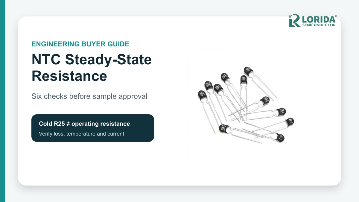 NTC steady-state resistance OEM guide with real inrush limiter products