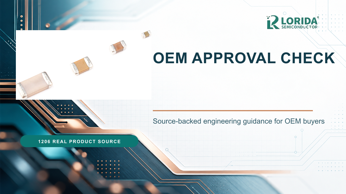 OEM MLCC approval check using a real LORIDA 1206 capacitor product