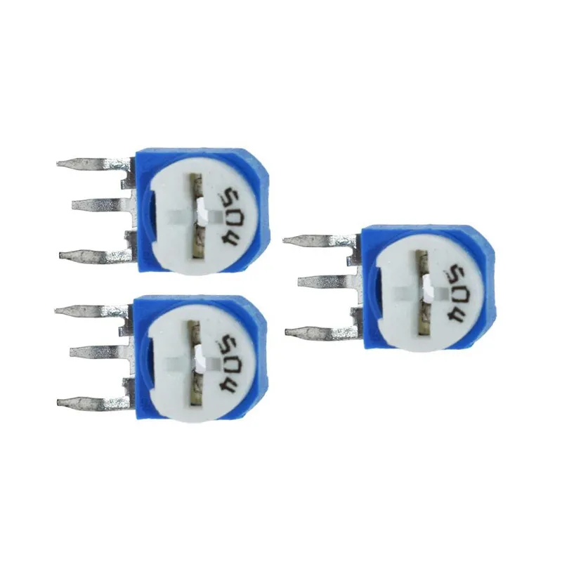 thumbnail image 2 of 100PCS RM065 6mm Trimmer Potentiometer Assortment Kit - 10 Values 500~1M Ohm 2 of 3