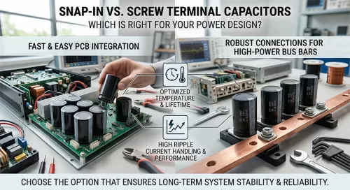Snap‑in Capacitor vs Screw Terminal Capacitor