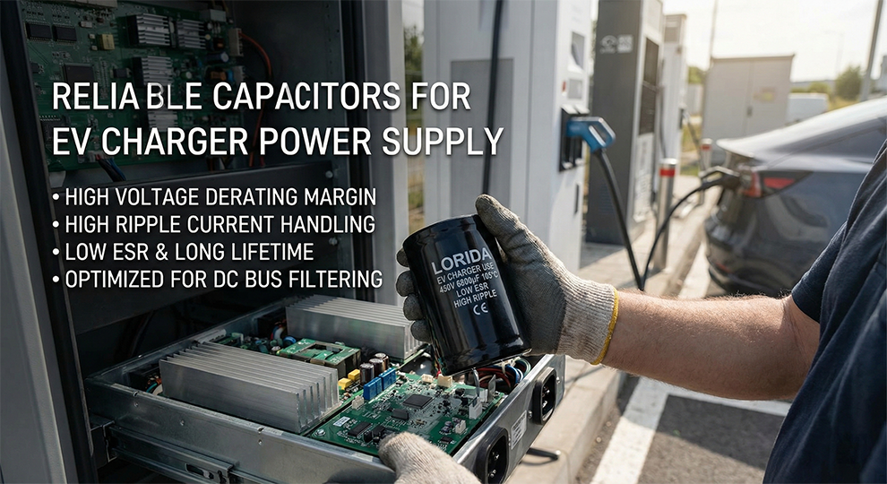 Capacitor for EV Charger Power Supply