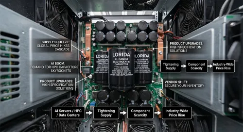 Aluminum Capacitor Prices Surge: Nichicon’s Rate Hikes Spread Benefits to Major Distributors