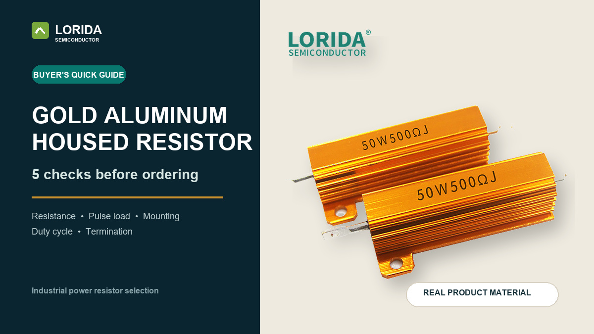 Gold aluminum housed resistor selection guide