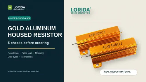 Gold Aluminum Housed Resistor Selection: 5 Checks Before Ordering