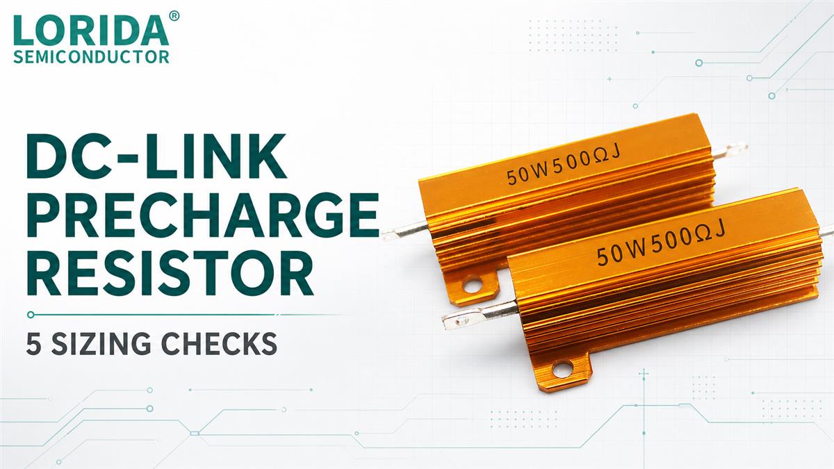 DC-link precharge resistor sizing guide