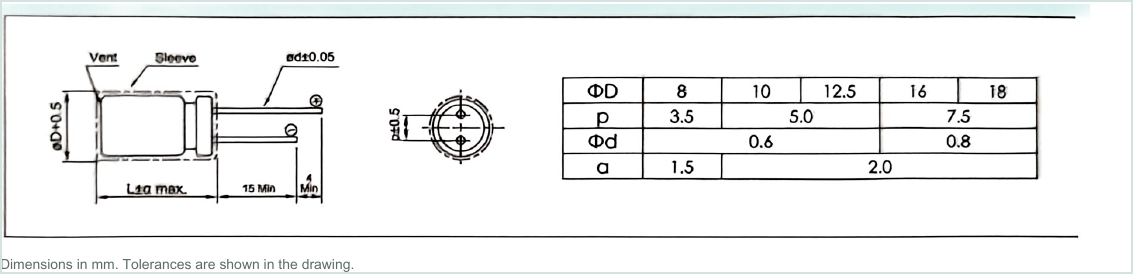 LORIDA SRQ Series dimensional outline drawing