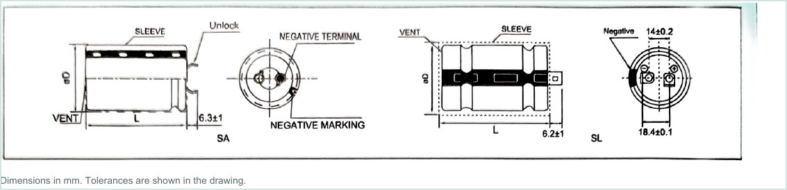 LORIDA SSE Series dimensional outline drawing