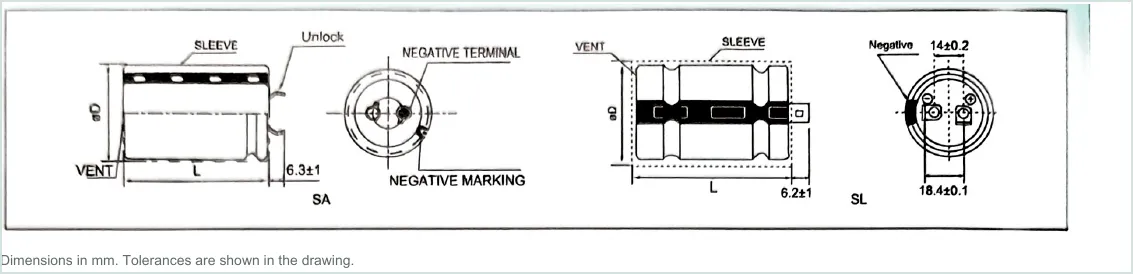 LORIDA SSE Series dimensional outline drawing
