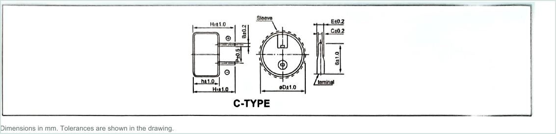 LORIDA SVH Series dimensional outline drawing