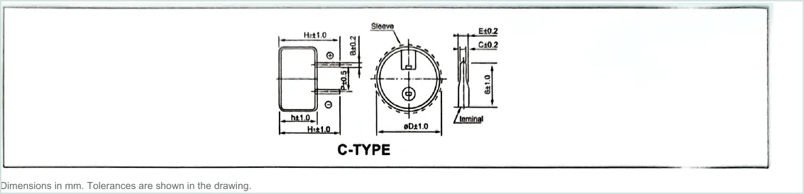 LORIDA SVH Series dimensional outline drawing