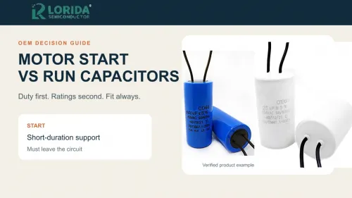 Motor Start vs Run Capacitors: What OEM Buyers Must Specify