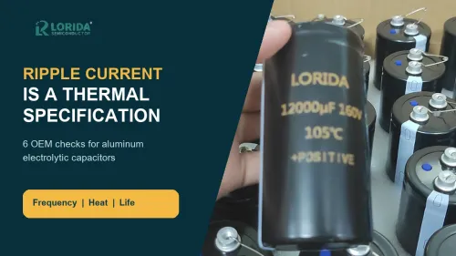 Electrolytic Capacitor Ripple Current: 6 OEM Checks