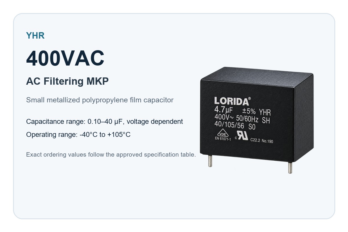 400VAC AC Filtering MKP engineering overview