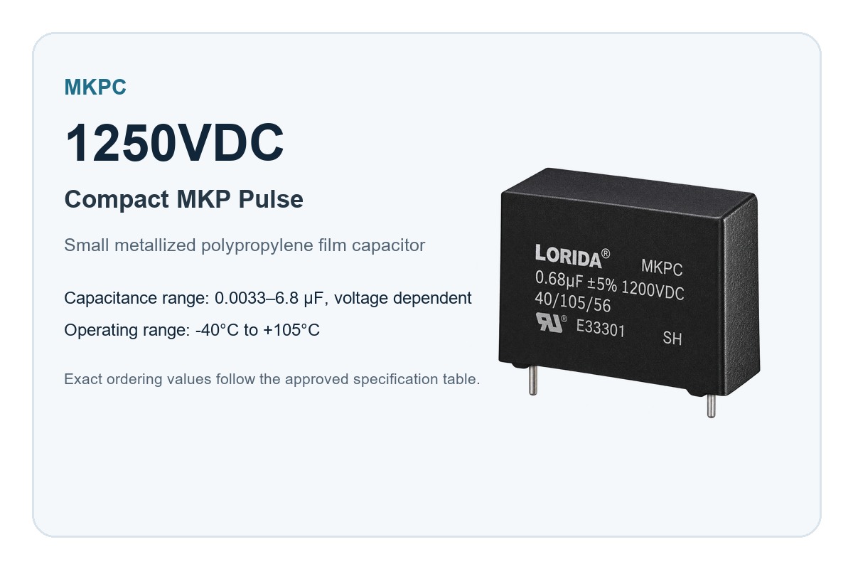 1250VDC Compact MKP Pulse engineering overview