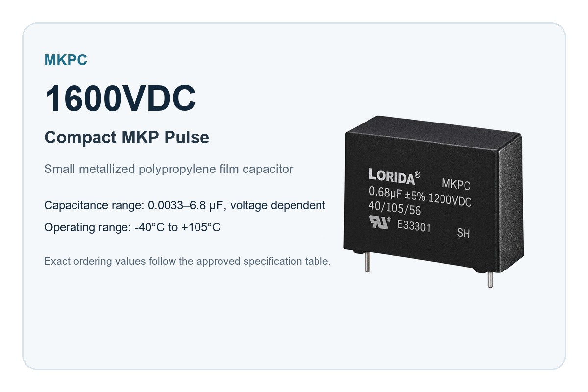 1600VDC Compact MKP Pulse engineering overview